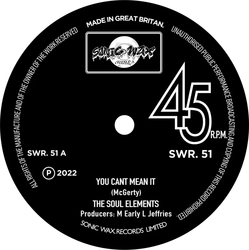 #1081 You Can't Mean It - The Soul Elements