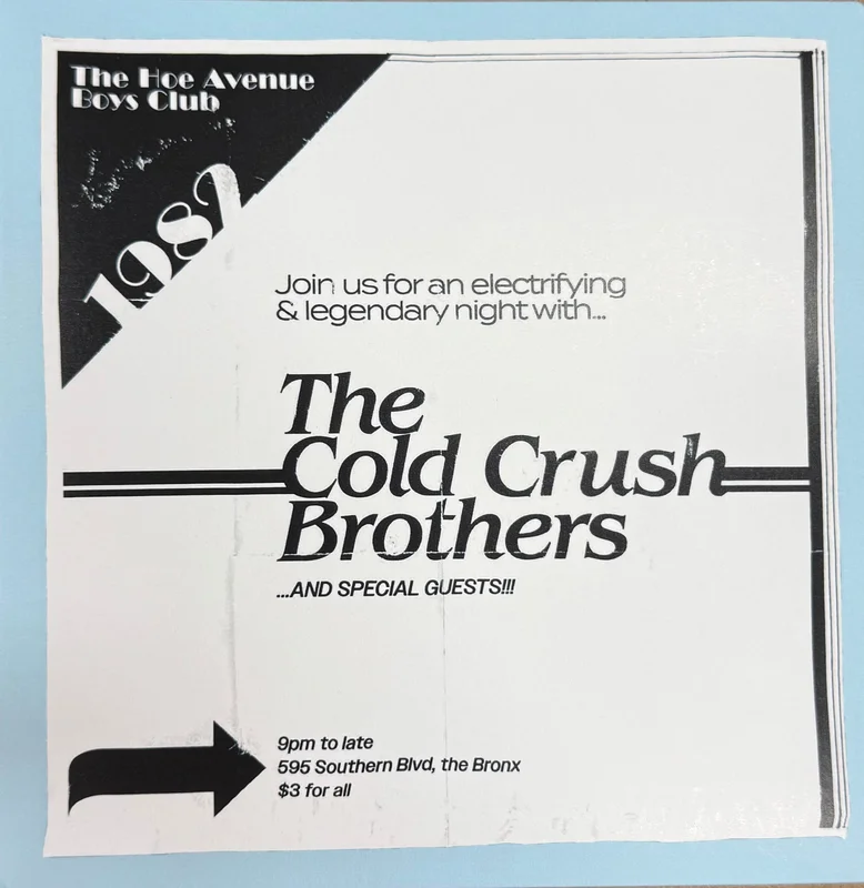 #1192 Hoe Avenue Boys Club 1982 - The Cold Crush Brothers