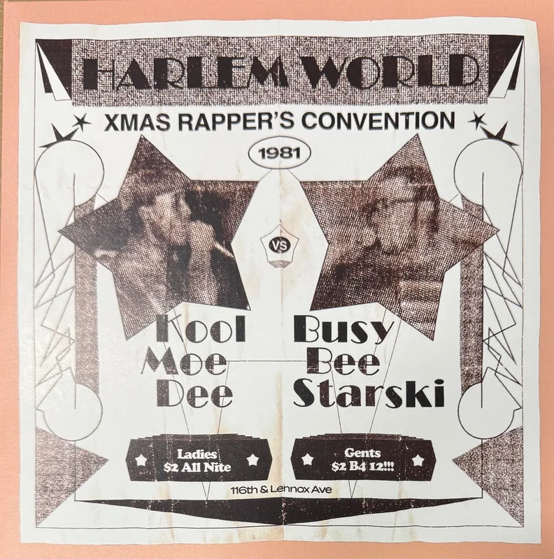 #1193 Harlem World Xmas Rapper's Convention 1981 With kool Moe Dee / Busy Bee / Starski