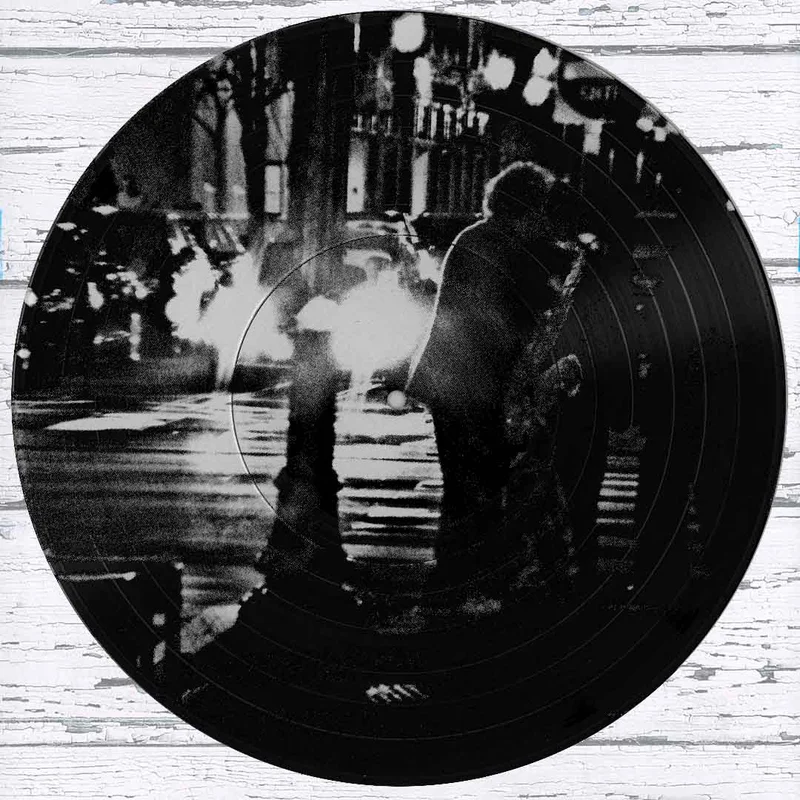 #3 Jazz Saxophone Player Vinyl Record Photo Art Black and White Wall Art