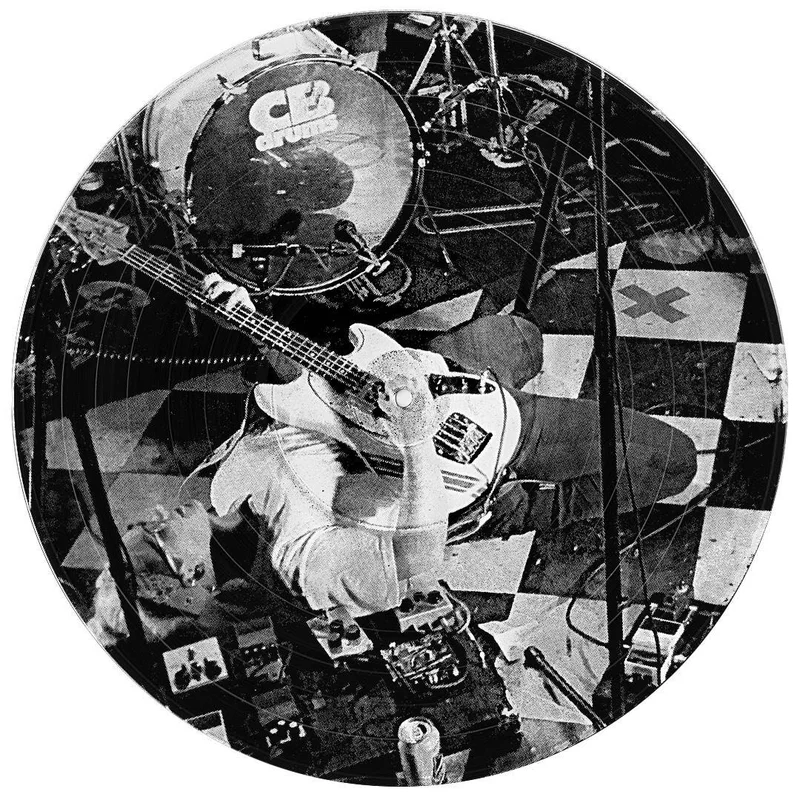 #57 Guitarist Vinyl Record Photo Art Black and White Wall Art