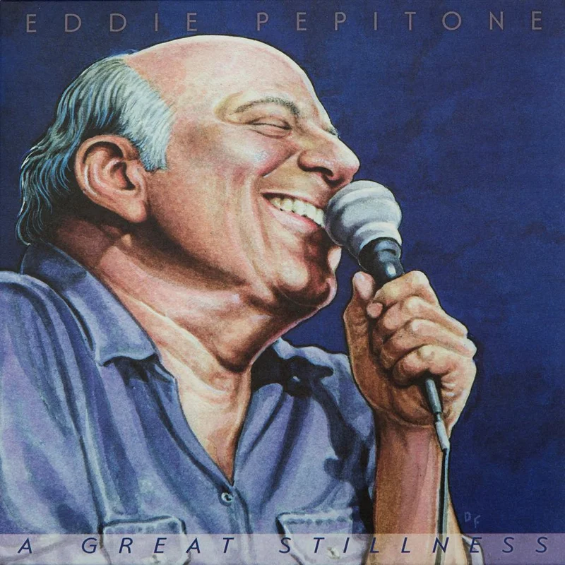 A Great Stillness LP by Eddie Pepitone Blue/White Vinyl