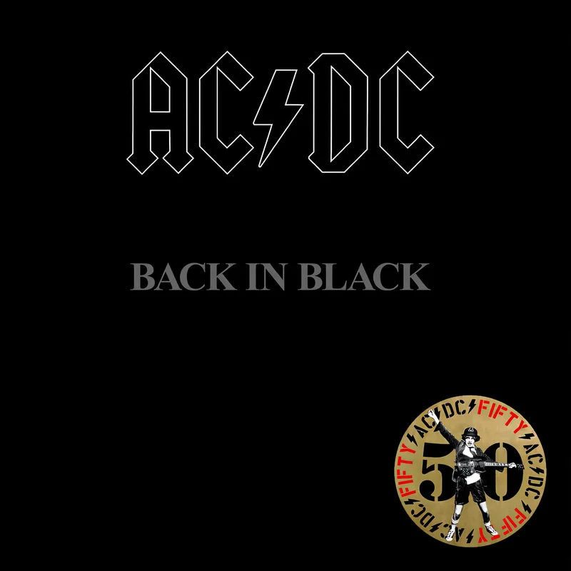 AC/DC - Back In Black [180g, 50th Anniversary, Black & White Swirl Vinyl]