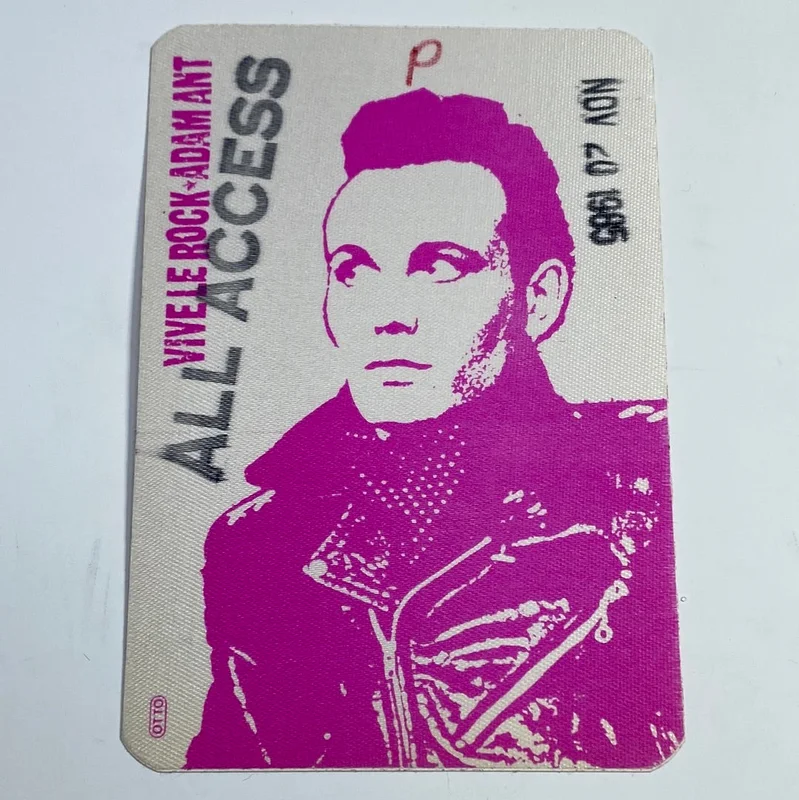 Adam Ant - Backstage Pass 1985