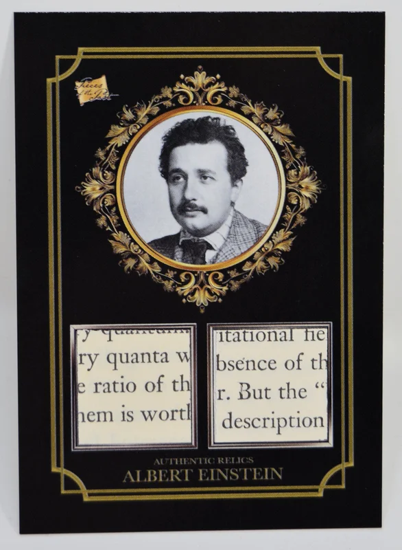 Albert Einstein - 2024 Pieces of the Past Dual Relic Card