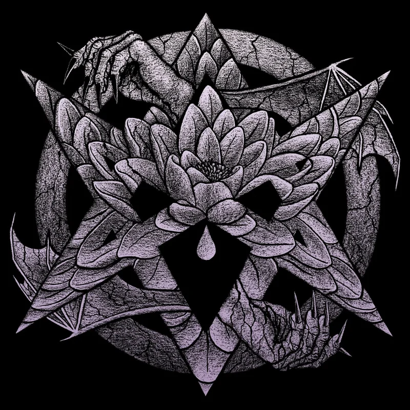Aleister Crowley, The Blood-Lotus LP Opaque Purple with Black Swirl