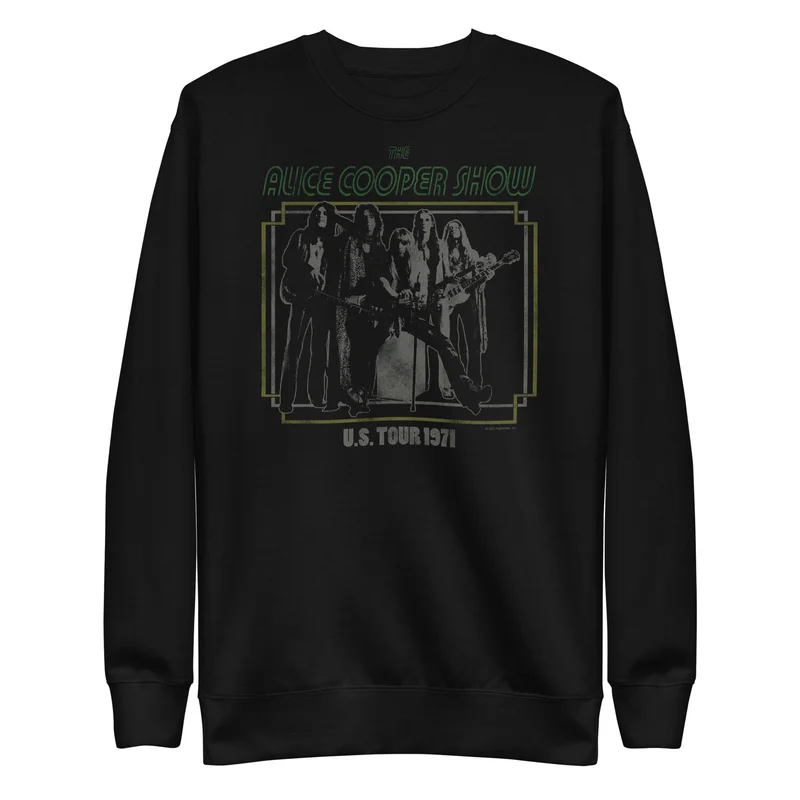 Alice Cooper - 1971 US Tour Sweatshirt Black