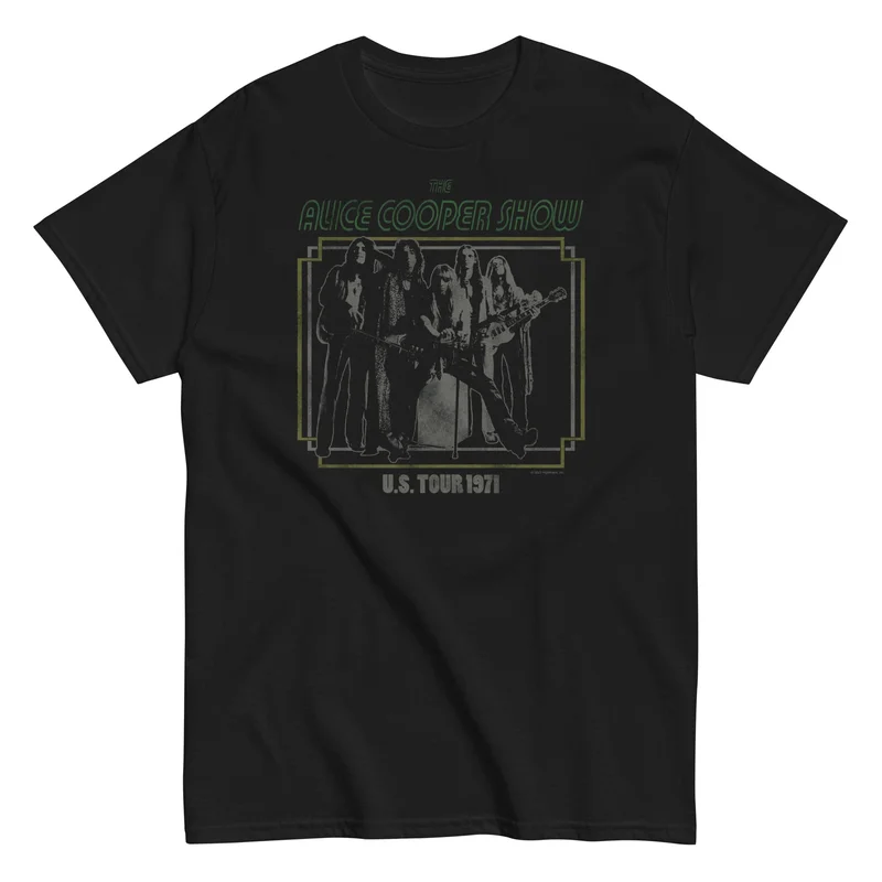 Alice Cooper - 1971 US Tour T-Shirt Black