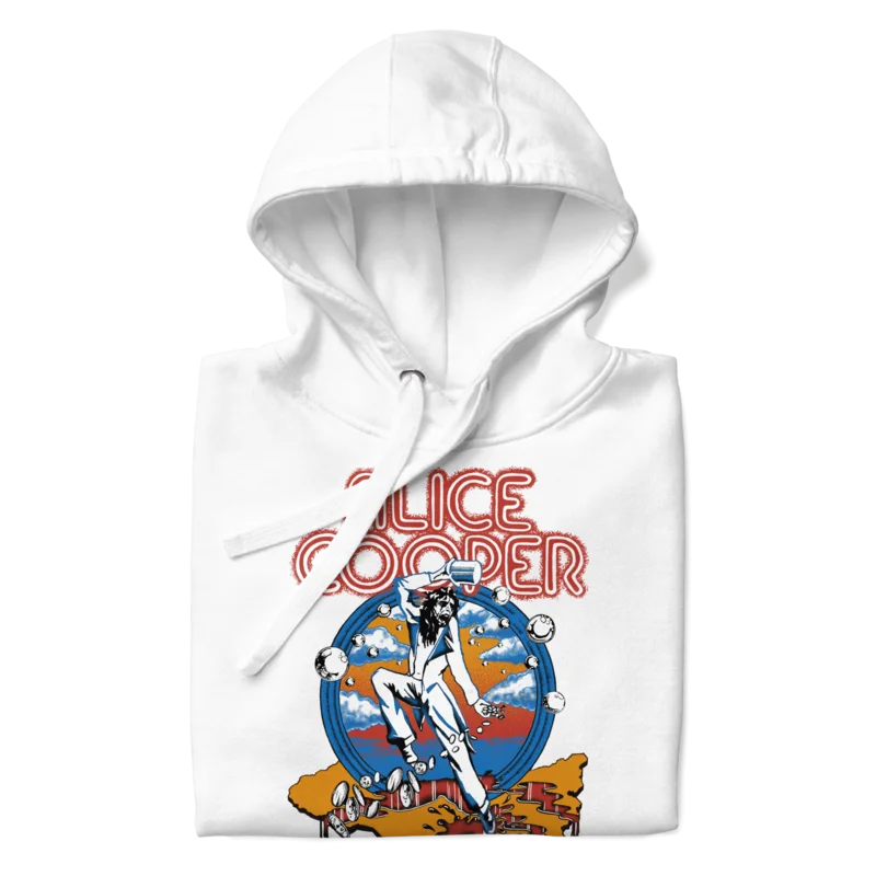 Alice Cooper - 1973 Tour Hoodie White