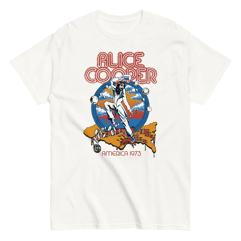 Alice Cooper - 1973 Tour T-Shirt White