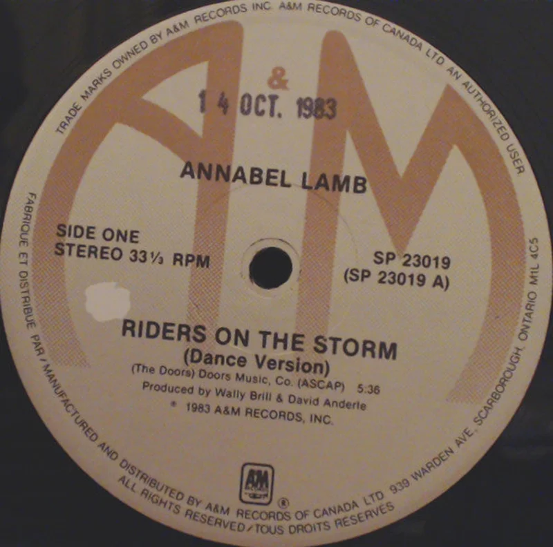 Annabel Lamb-Riders On The Storm 12" Single