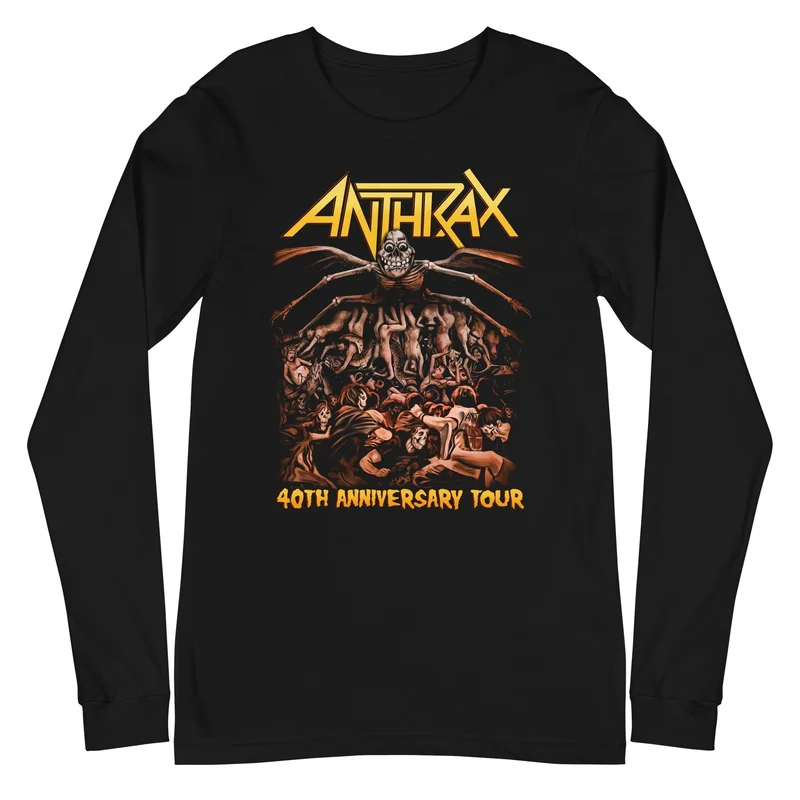 Anthrax - 40th Anniversary Tour Long Sleeve T-Shirt Black