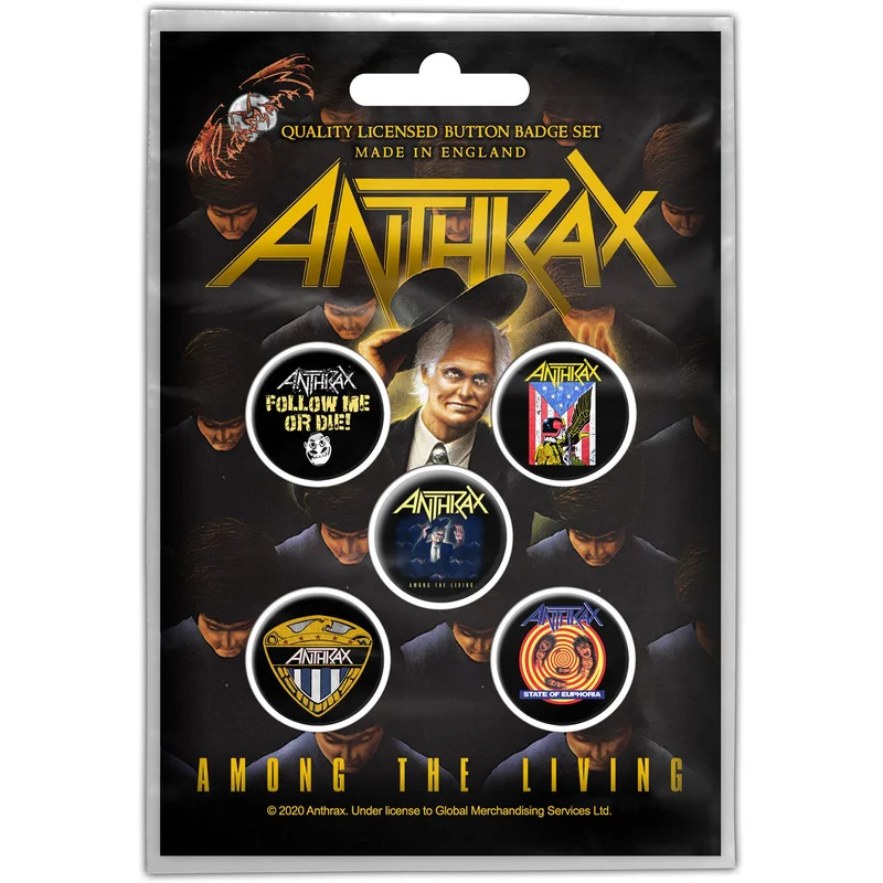 Anthrax - Among Living Buttons Pack