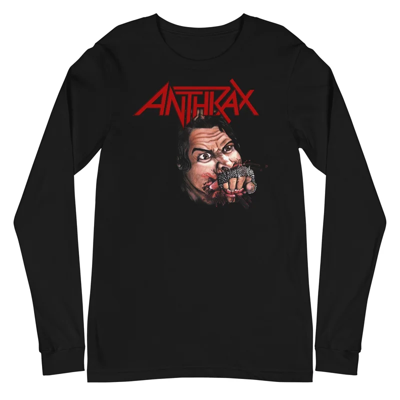 Anthrax - Bite Your Hand Long Sleeve T-Shirt Black