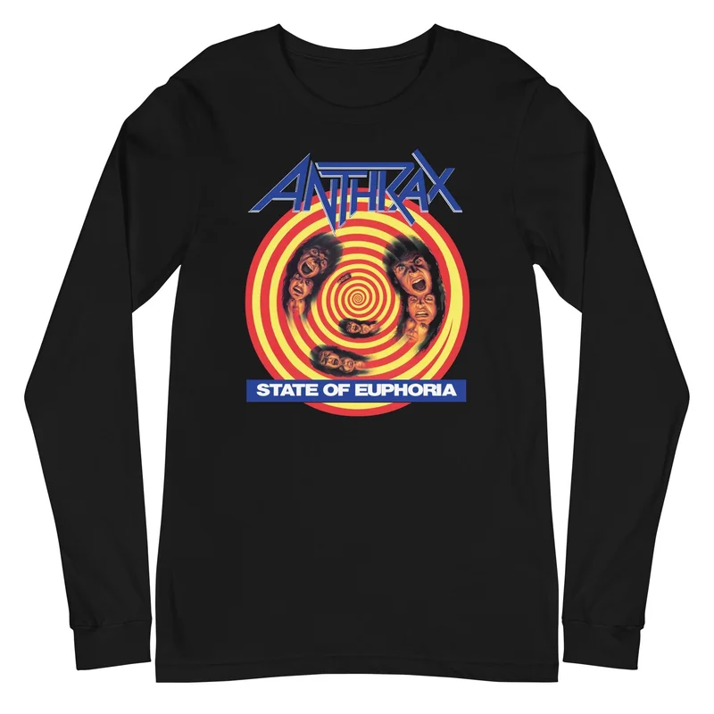 Anthrax - State Of Euphoria Long Sleeve T-Shirt Black