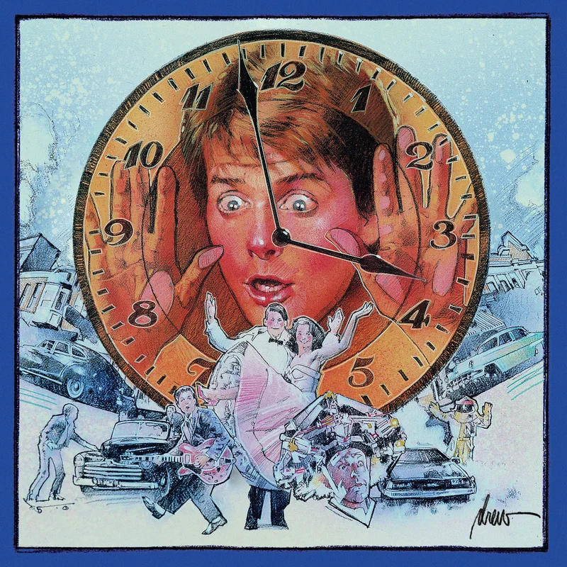 Back To The Future - Music From The Motion Picture LP DeLorean Silver