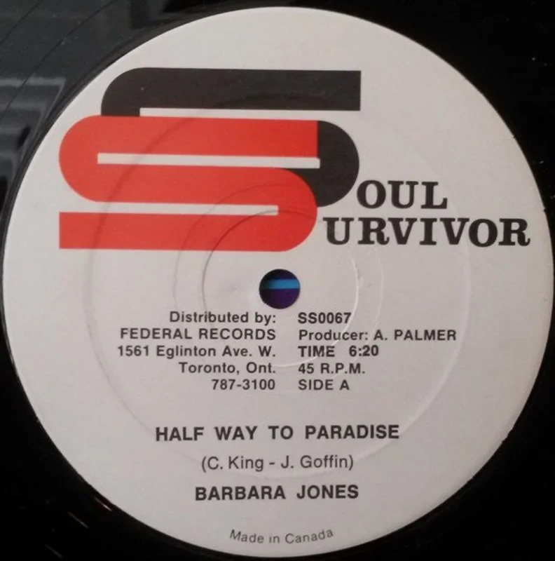Barbara Jones-Half Way To Paradise 12" Single