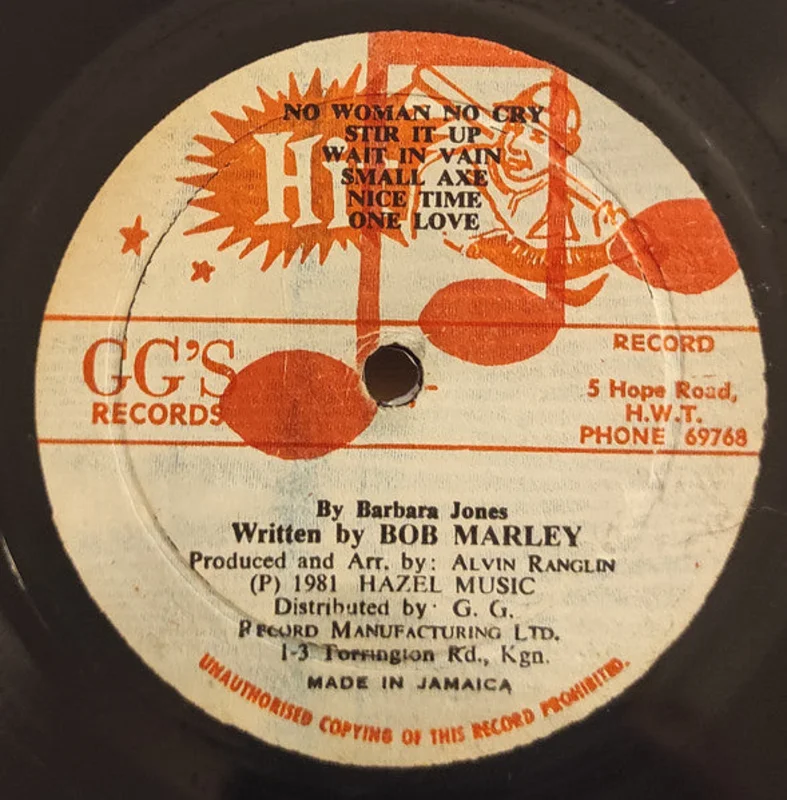 Barbara Jones-Tribute To The King (Bob Marley) 12" Single