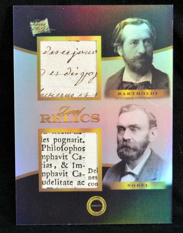 Bartholdi / Nobel - Double Relic, Keepsake Pieces of the Past 1800s