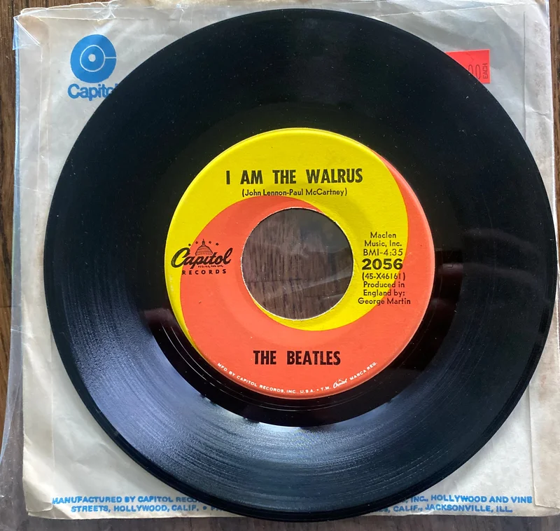 Beatles 45 RPM "I am the Walrus/Hello Goodbye"