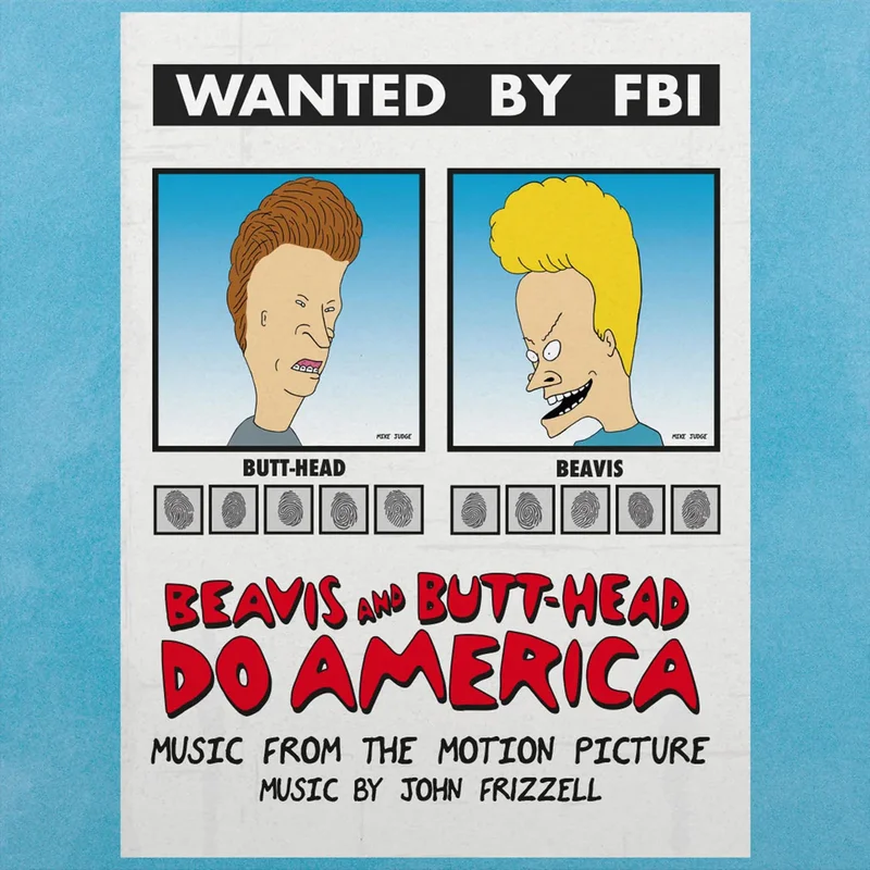 Beavis and Butt-Head Do America - Music From the Motion Picture LP Mondo Exclusive White House Lawn Split Color Vinyl