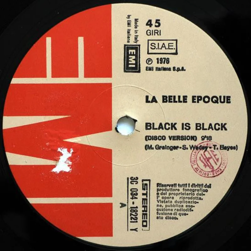 Belle Epoque-Black Is Black (Disco Version) 12" Single