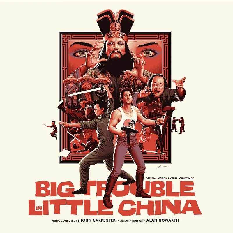 Big Trouble In Little China Original Motion Picture Soundtrack 2XLP Red with Light Yellow Splatter