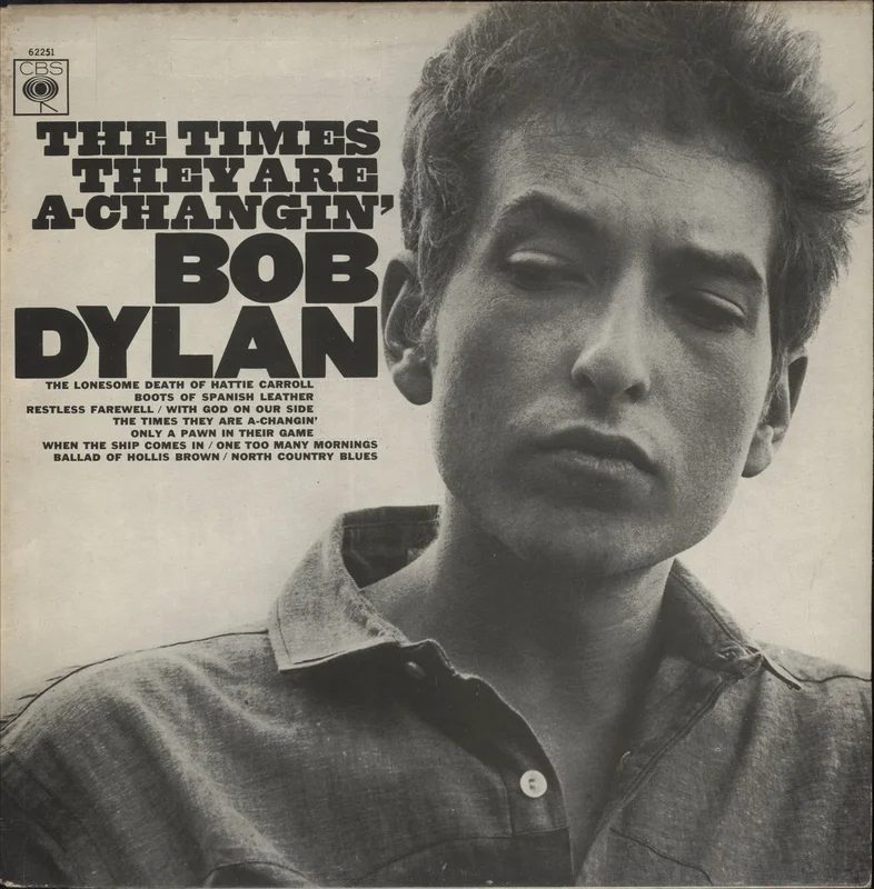 Bob Dylan The Times They Are A-Changin' - Early 70s - VG UK Vinyl LP