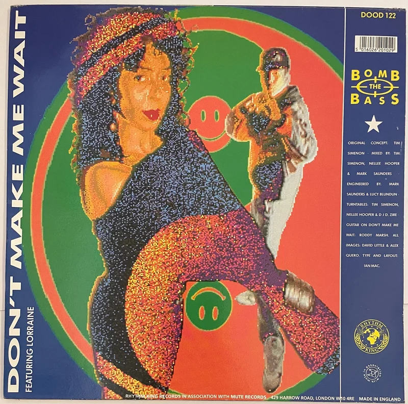 Bomb The Bass Featuring Merlin / Lorraine  Megablast (Hip Hop On Precinct 13) / Don't Make Me Wait 12" Single
