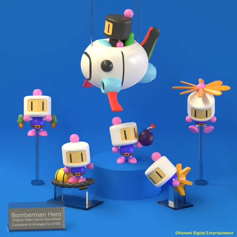 Bomberman Hero - Original Video Game Soundtrack 2xLP Pink Marble Vinyl