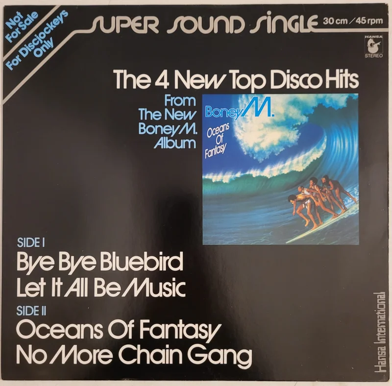 Boney M - The 4 New Top Disco Hits 12" Single (Promo)