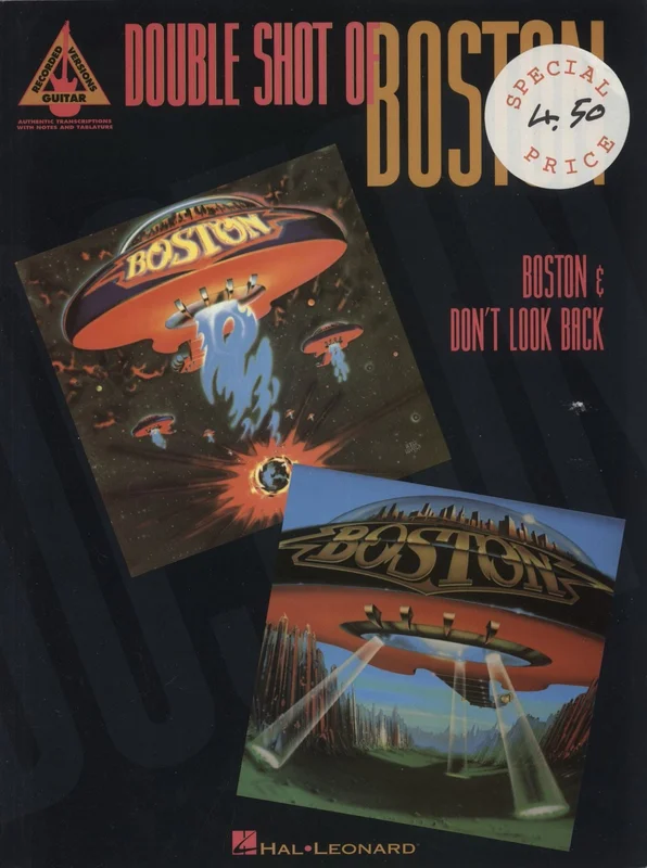 Boston Double Shot Of Boston Songbook US Book