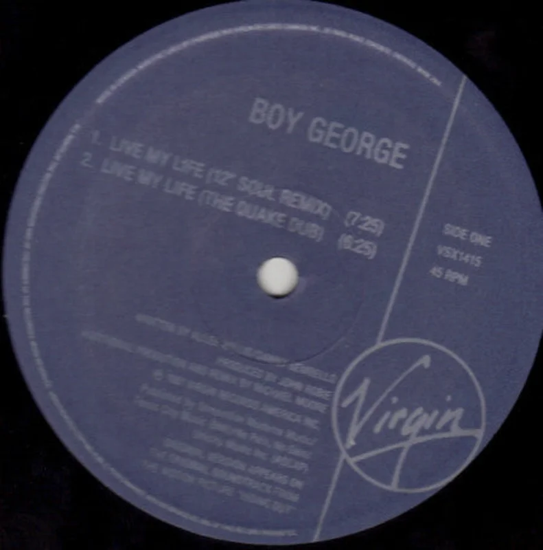 Boy George-Live My Life 12" Single (Sealed)