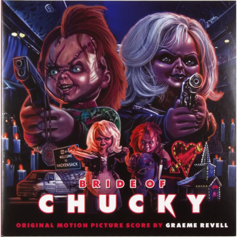 Bride of Chucky - Original Motion Picture Score 2xLP Mondo Exclusive Mondo Exclusive Chucky & Tiffany Split Vinyl