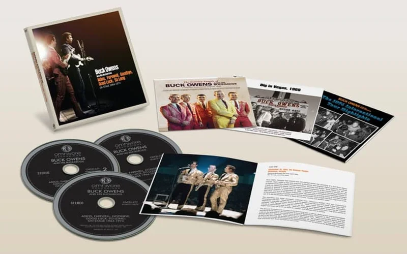 Buck Owens Adios, Farewell, Goodbye, Good Luck, So Long [On Stage 1964 - 1974] - Sealed UK 3-CD set