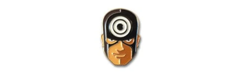 Bullseye Enamel Pin