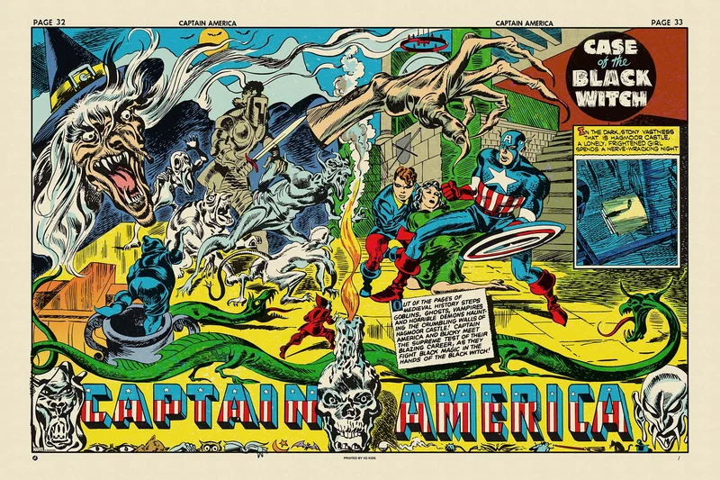 Captain America #8: "Case of the Black Witch" Poster