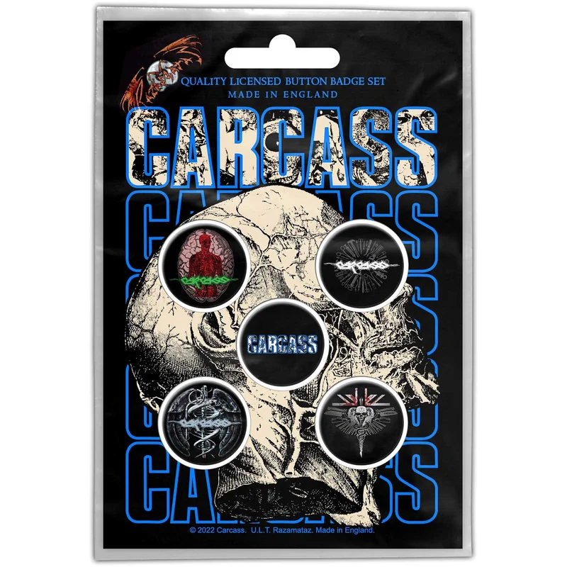 Carcass - Necrohead Buttons Pack