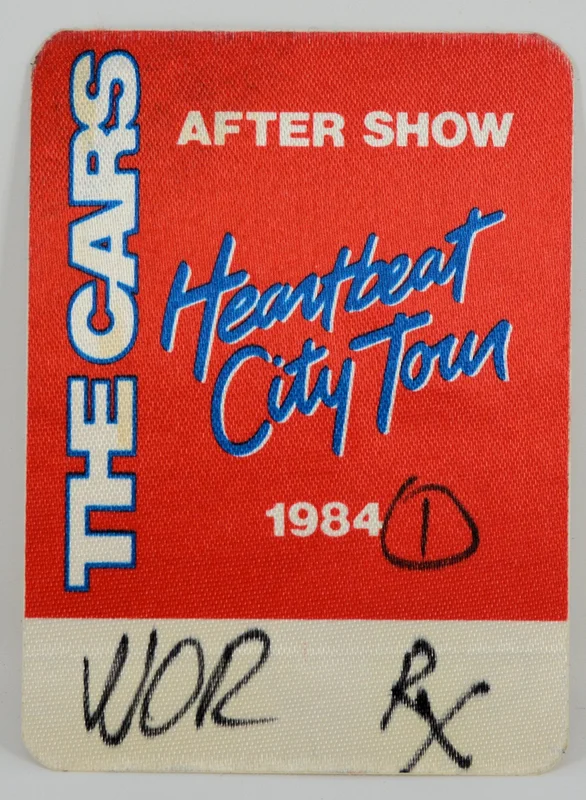 Cars - Heartbeat City Backstage Pass