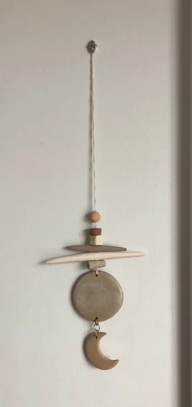 Ceramic Lunar Full Moon Wall Hanging