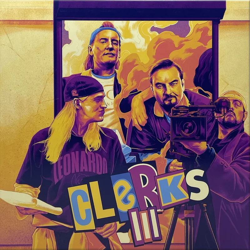 Clerks III - Original Motion Picture Soundtrack Mondo Exclusive Neon Violet and Cream Split