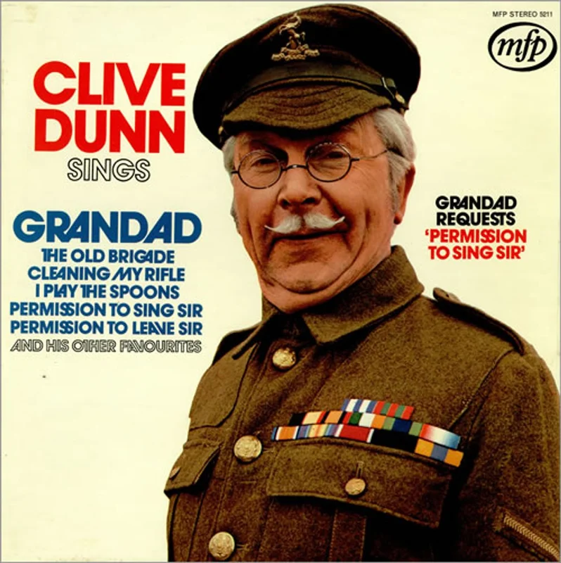 Clive Dunn Grandad Requests 'Permission To Sing Sir' UK Vinyl LP
