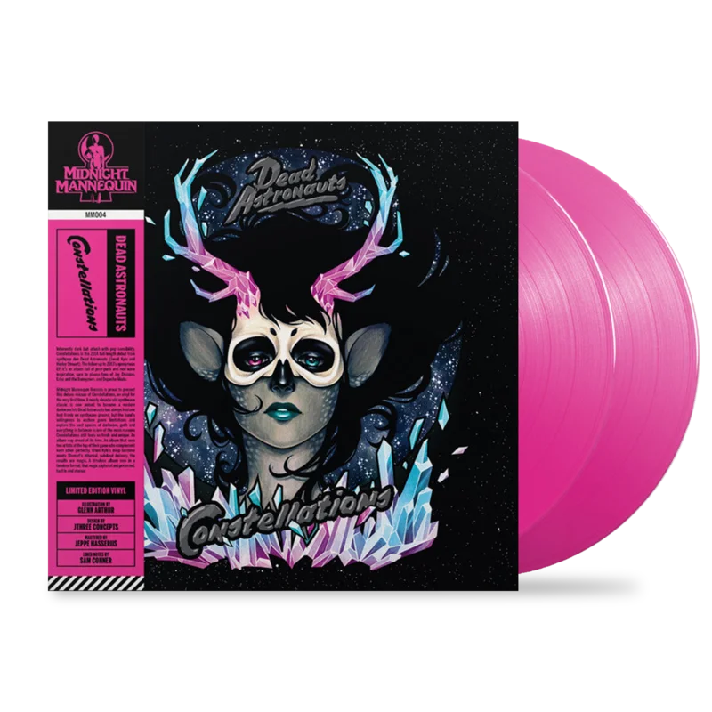 Constellations by Dead Astronauts LP Neon Pink