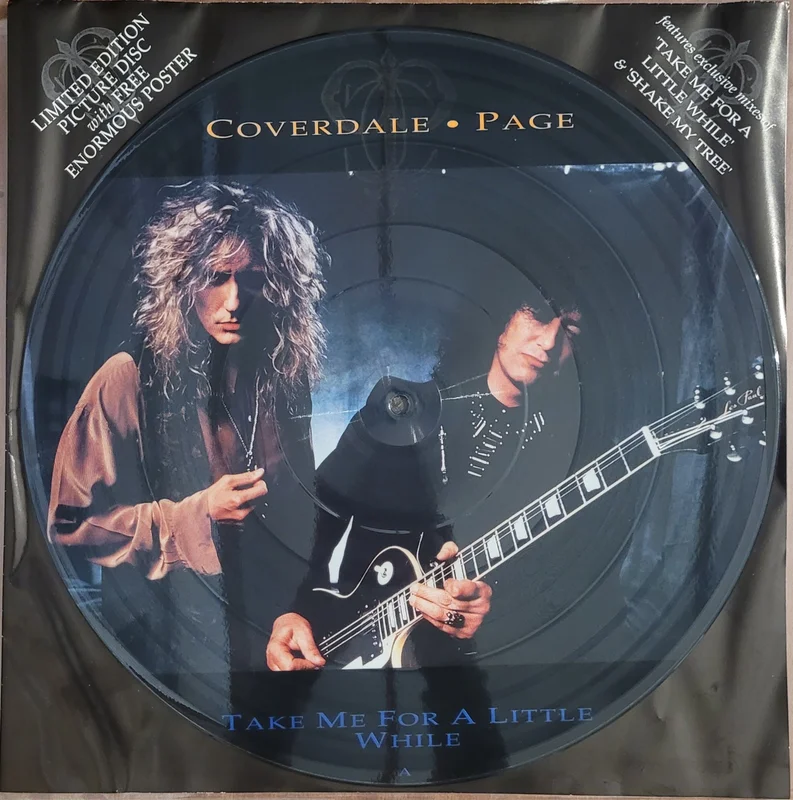 Coverdale Page - Take Me For A Little While 12" Single (Picture Disc, Poster Sleeve)