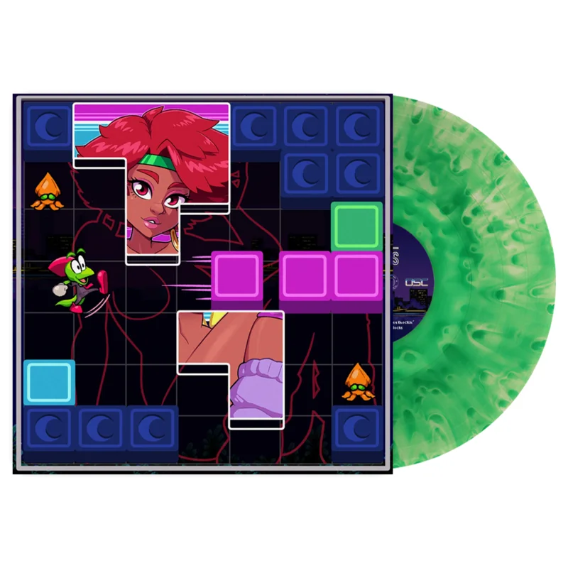 Crawlco Block Knockers - Original Video Game Soundtrack Green Cloudy Vinyl