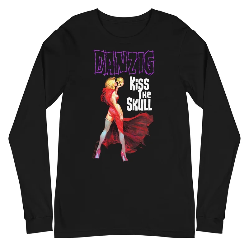 Danzig - Kiss The Skull Long Sleeve T-Shirt Black
