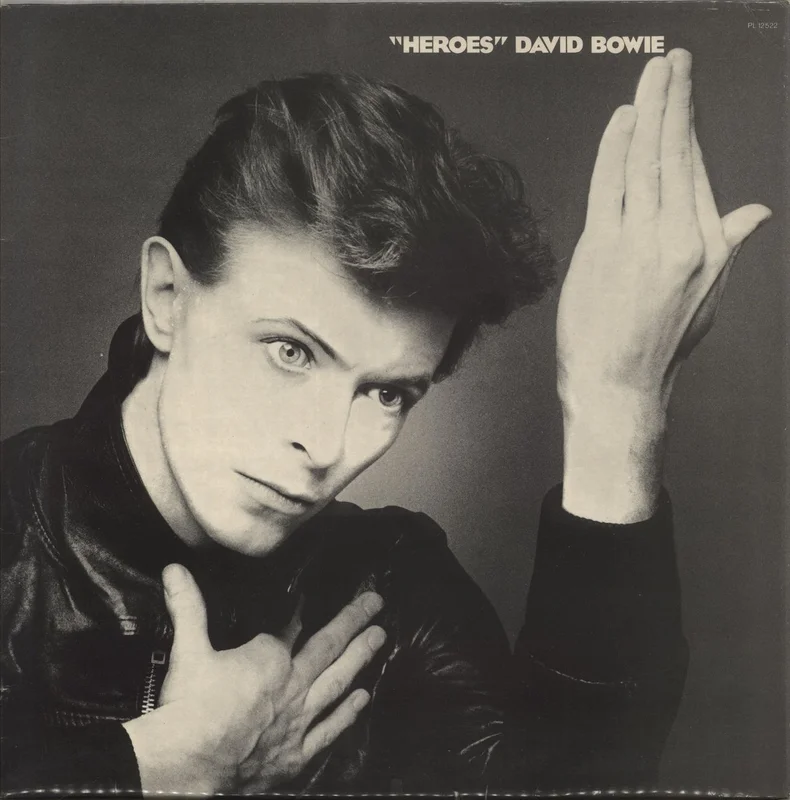 David Bowie Heroes - Laminated - Black Label UK Vinyl LP