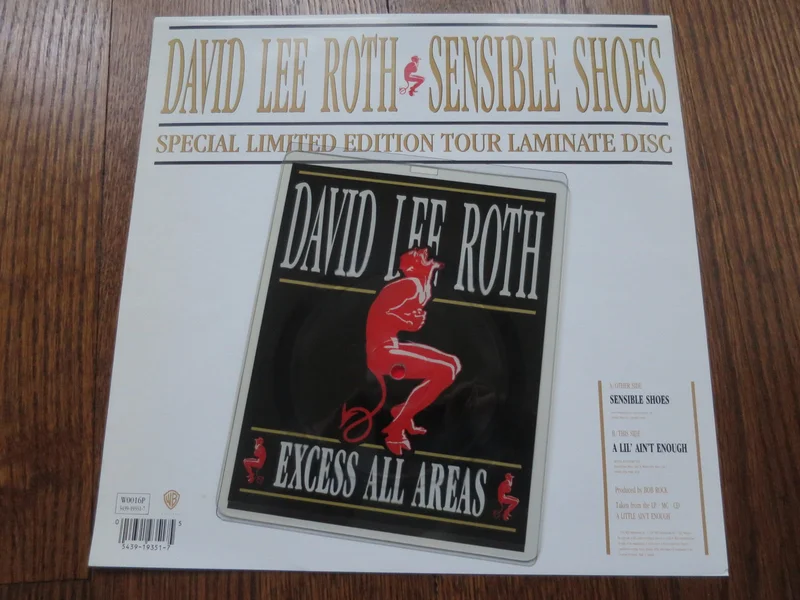 David Lee Roth - Sensible Shoes shaped picture disc