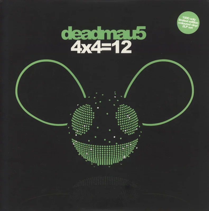 Deadmau5 4x4=12 - Red & Green Vinyl UK 2-LP vinyl set