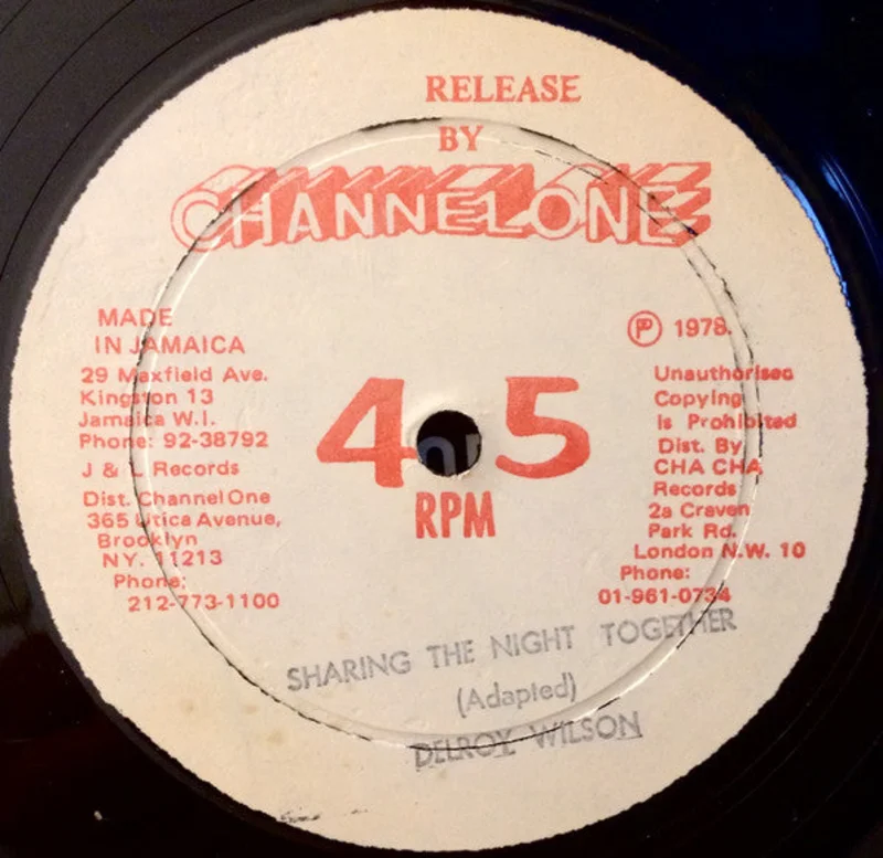 Delroy Wilson-Sharing The Night Together 12" Single